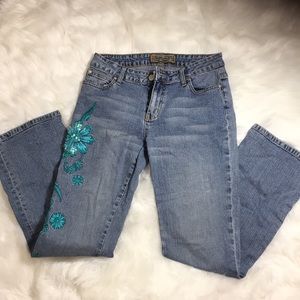 Embroidered jeans
